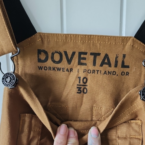 Dovetail Brown Canvas Overalls - Picture 2 of 7